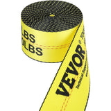 Cat Carriers & Crates: VEVOR Winch Straps, 10.2 cm x 9.1 m, 2.7T Load Capacity, 8.2T Break Strength, Truck Straps with Flat Hook, Flatbed Tie Downs Cargo Control for Trailers, Farms, Rescues, Tree Saver, Yellow (10 Pack)