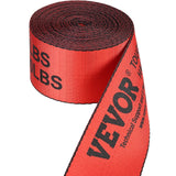 Cat Carriers & Crates: VEVOR Winch Straps, 10.2 cm x 9.1 m, 2.7T Load Capacity, 8.2T Breaking Strength, Truck Straps with Flat Hook, Flatbed Tie Downs Cargo Control for Trailers, Farms, Rescues, Tree Saver, Red (10 Pack)