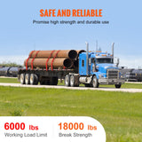 Cat Carriers & Crates: VEVOR Winch Straps, 10.2 cm x 9.1 m, 2.7T Load Capacity, 8.2T Breaking Strength, Truck Straps with Flat Hook, Flatbed Tie Downs Cargo Control for Trailers, Farms, Rescues, Tree Saver, Red (10 Pack)
