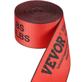 Cat Carriers & Crates: VEVOR Winch Straps, 10.2 cm x 9.1 m, 2.7T Load Capacity, 8.2T Breaking Strength, Truck Straps with Flat Hook, Flatbed Tie Downs Cargo Control for Trailers, Farms, Rescues, Tree Saver, Red (10 Pack)