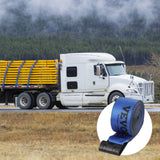 Cat Carriers & Crates: VEVOR Winch Straps, 10.2 cm x 9.1 m, 2.7T Load Capacity, 8.2T Breaking Strength, Truck Straps with Flat Hook, Flatbed Tie Downs Cargo Control for Trailers, Farms, Rescues, Tree Saver, Blue (10 Pack)