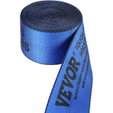 Cat Carriers & Crates: VEVOR Winch Straps, 10.2 cm x 9.1 m, 2.7T Load Capacity, 8.2T Breaking Strength, Truck Straps with Flat Hook, Flatbed Tie Downs Cargo Control for Trailers, Farms, Rescues, Tree Saver, Blue (10 Pack)