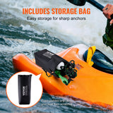 Bath Caddies: VEVOR Kayak Anchor Kit, 3.5 lb Paddle Board Anchor Kit with 26.2 ft/8 m Rope and Buoy, Folding Small Boat Anchor with Storage Bag and Snap Hook, Kayak Accessories for Kayaks, Small Boats, Canoes