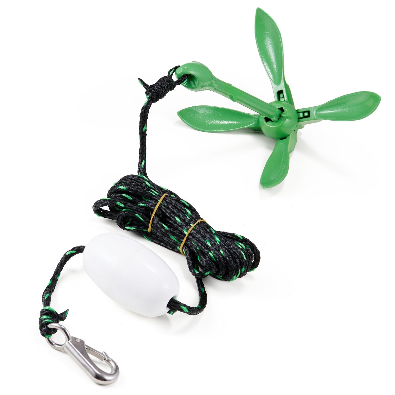 Bath Caddies: VEVOR Kayak Anchor Kit, 3.5 lb Paddle Board Anchor Kit with 26.2 ft/8 m Rope and Buoy, Folding Small Boat Anchor with Storage Bag and Snap Hook, Kayak Accessories for Kayaks, Small Boats, Canoes