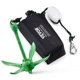 Bath Caddies: VEVOR Kayak Anchor Kit, 3.5 lb Paddle Board Anchor Kit with 26.2 ft/8 m Rope and Buoy, Folding Small Boat Anchor with Storage Bag and Snap Hook, Kayak Accessories for Kayaks, Small Boats, Canoes
