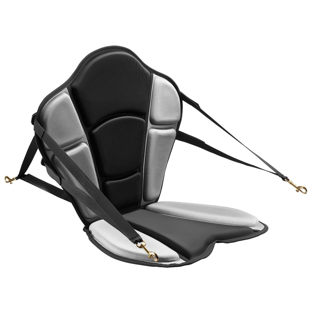 Kayak Seat, 1 Pack 31 mm Thick, Universal Paddle Board Seat with Back Support, Sit-on-Top Soft Padded Cushion with Storage Bag & Adjustable Straps for SUP, Fishing/Inflatable Kayak, Rowboat
