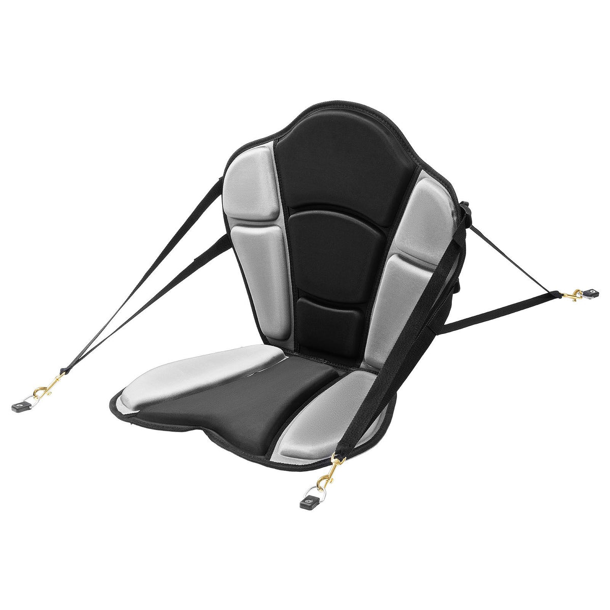 Kayak Seat, 1 Pack 31 mm Thick, Universal Paddle Board Seat with Back Support, Sit-on-Top Soft Padded Cushion with Storage Bag & Adjustable Straps for SUP, Fishing/Inflatable Kayak, Rowboat