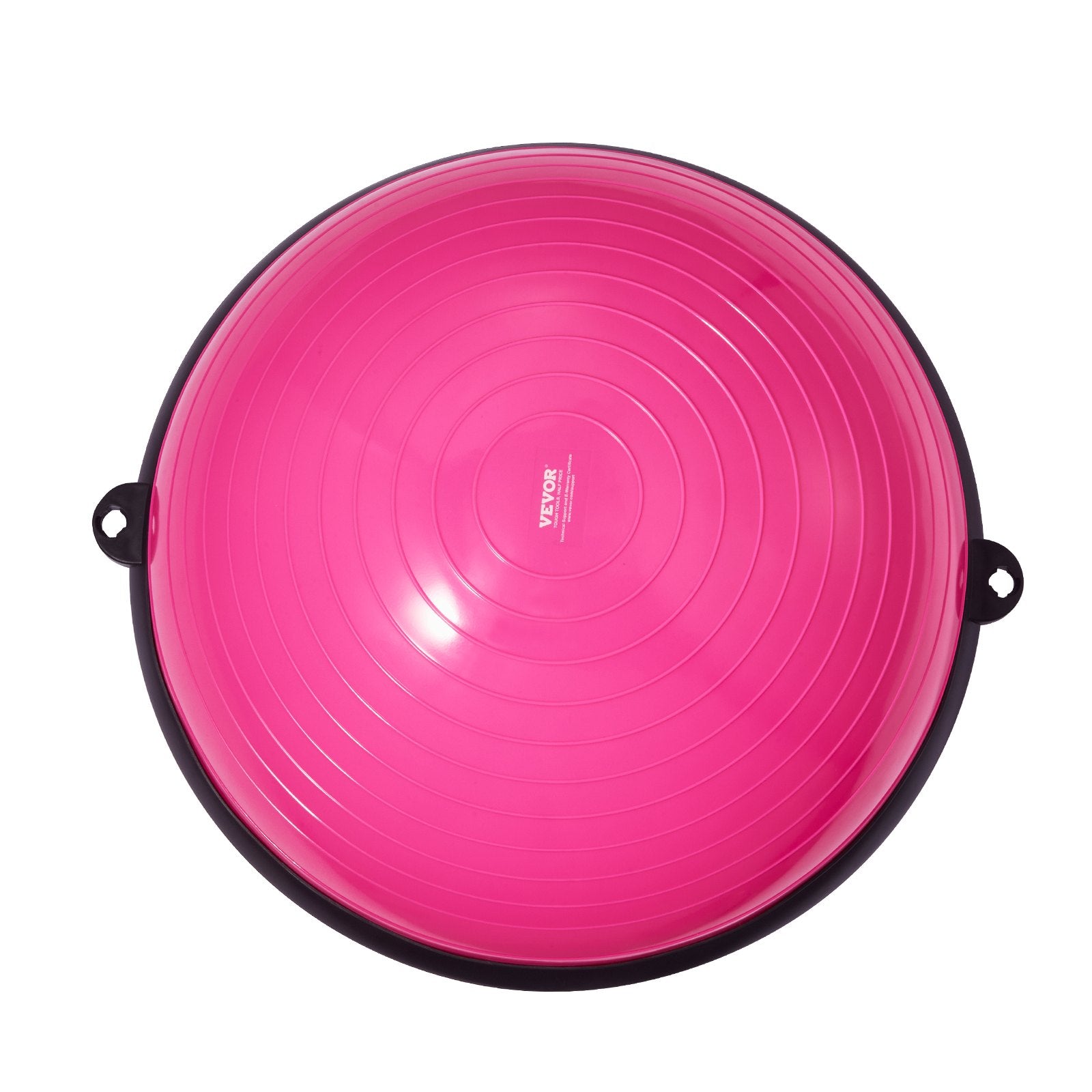 Basketball & Basketball Accessories: VEVOR Half Exercise Ball Trainer, 23 inch Balance Ball Trainer, 660lbs Capacity Stability Ball, Yoga Ball with Resistance Bands & Foot Pump, Strength Fitness Ball for Home Gym, Full Body Workout, Pink