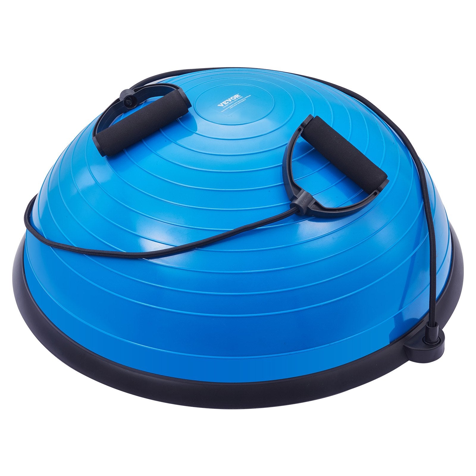Basketball & Basketball Accessories: VEVOR Half Exercise Ball Trainer, 23 inch Balance Ball Trainer, 660lbs Capacity Stability Ball, Yoga Ball with Resistance Bands & Foot Pump, Strength Fitness Ball for Home Gym, Full Body Workout, Blue