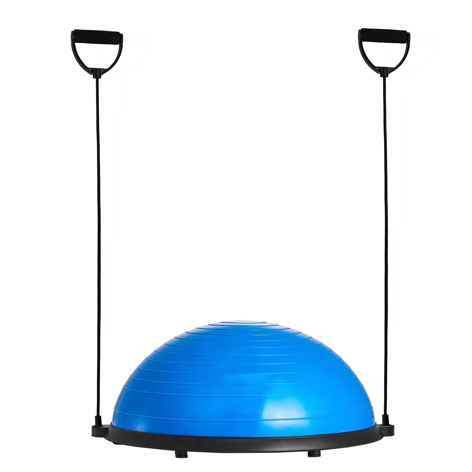 Basketball & Basketball Accessories: VEVOR Half Exercise Ball Trainer, 23 inch Balance Ball Trainer, 660lbs Capacity Stability Ball, Yoga Ball with Resistance Bands & Foot Pump, Strength Fitness Ball for Home Gym, Full Body Workout, Blue