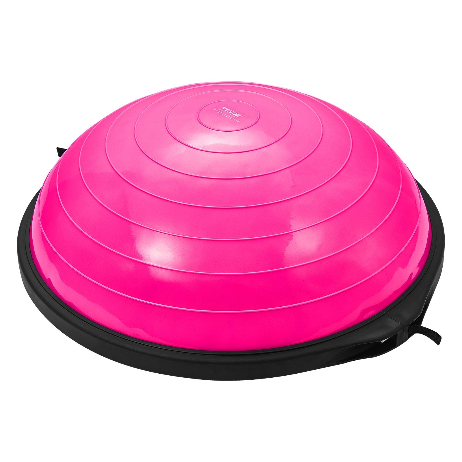 Basketball & Basketball Accessories: VEVOR Half Exercise Ball Trainer, 26 inch Balance Ball Trainer, 1500lbs Capacity Stability Ball, Yoga Ball with Resistance Bands & Foot Pump, Strength Fitness Ball for Home Gym Full Body Workout, Pink