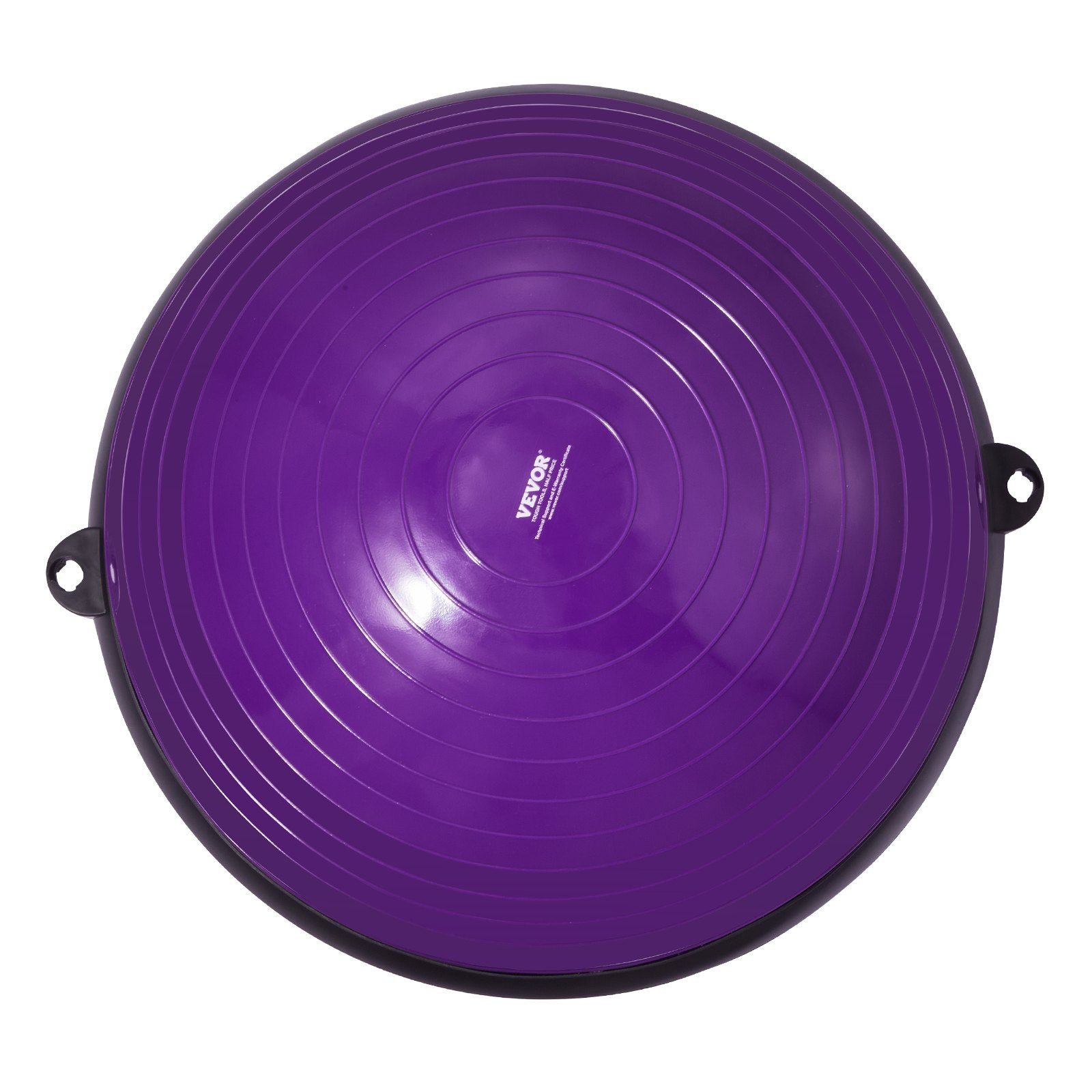 Basketball & Basketball Accessories: VEVOR Half Exercise Ball Trainer, 23 inch Balance Ball Trainer, 660lbs Stability Ball, Yoga Ball with Resistance Bands & Foot Pump, Strength Fitness Ball for Home Gym, Full Body Workout, Purple
