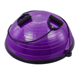 Basketball & Basketball Accessories: VEVOR Half Exercise Ball Trainer, 23 inch Balance Ball Trainer, 660lbs Stability Ball, Yoga Ball with Resistance Bands & Foot Pump, Strength Fitness Ball for Home Gym, Full Body Workout, Purple