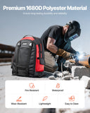 Camp Safety Equipment: VEVOR 25.2L Welding Backpack 1680D Polyester Welder Backpack for Tool and Helmet