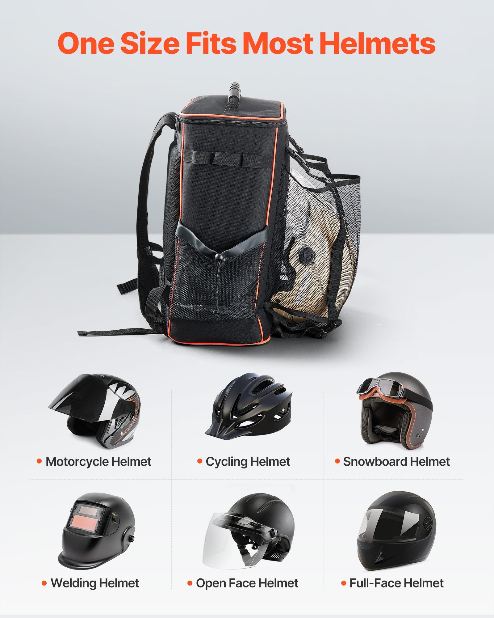 Camp Safety Equipment: VEVOR 33L Welding Backpack 600D Polyester Welder Backpack for Tools and Helmet