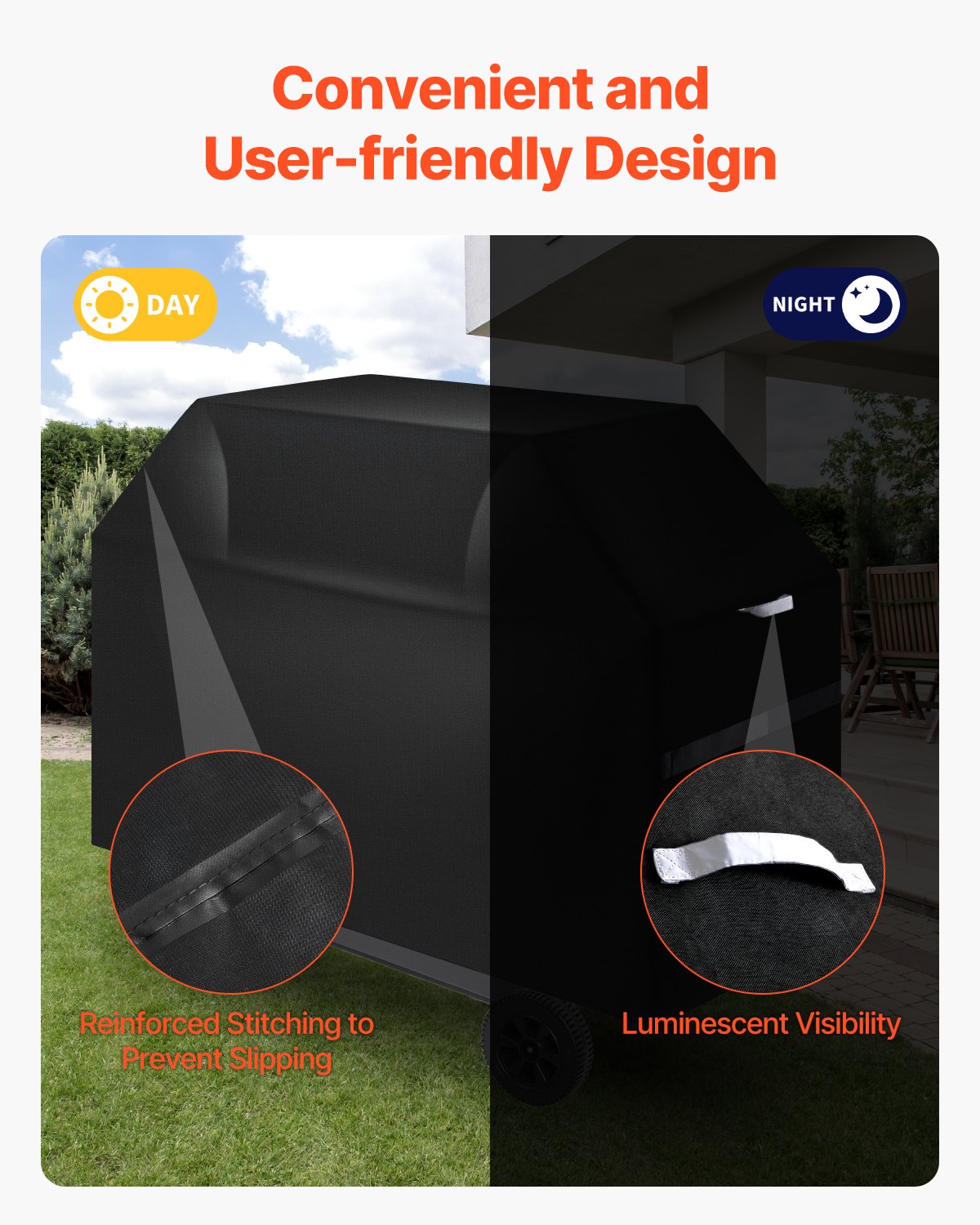 BBQs & Accessories: VEVOR 65 inch Grill Cover Heavy Duty BBQ Gas Grill Cover Outdoor Waterproof