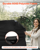 BBQs & Accessories: VEVOR Grill Cover, 63 inch BBQ Covers for Outdoor Grills, Waterproof, Fade Resistant, Weather Resistant Heavy Duty 600D Polyester, Easy On/Off, with Hook-and-Loop Straps, Black