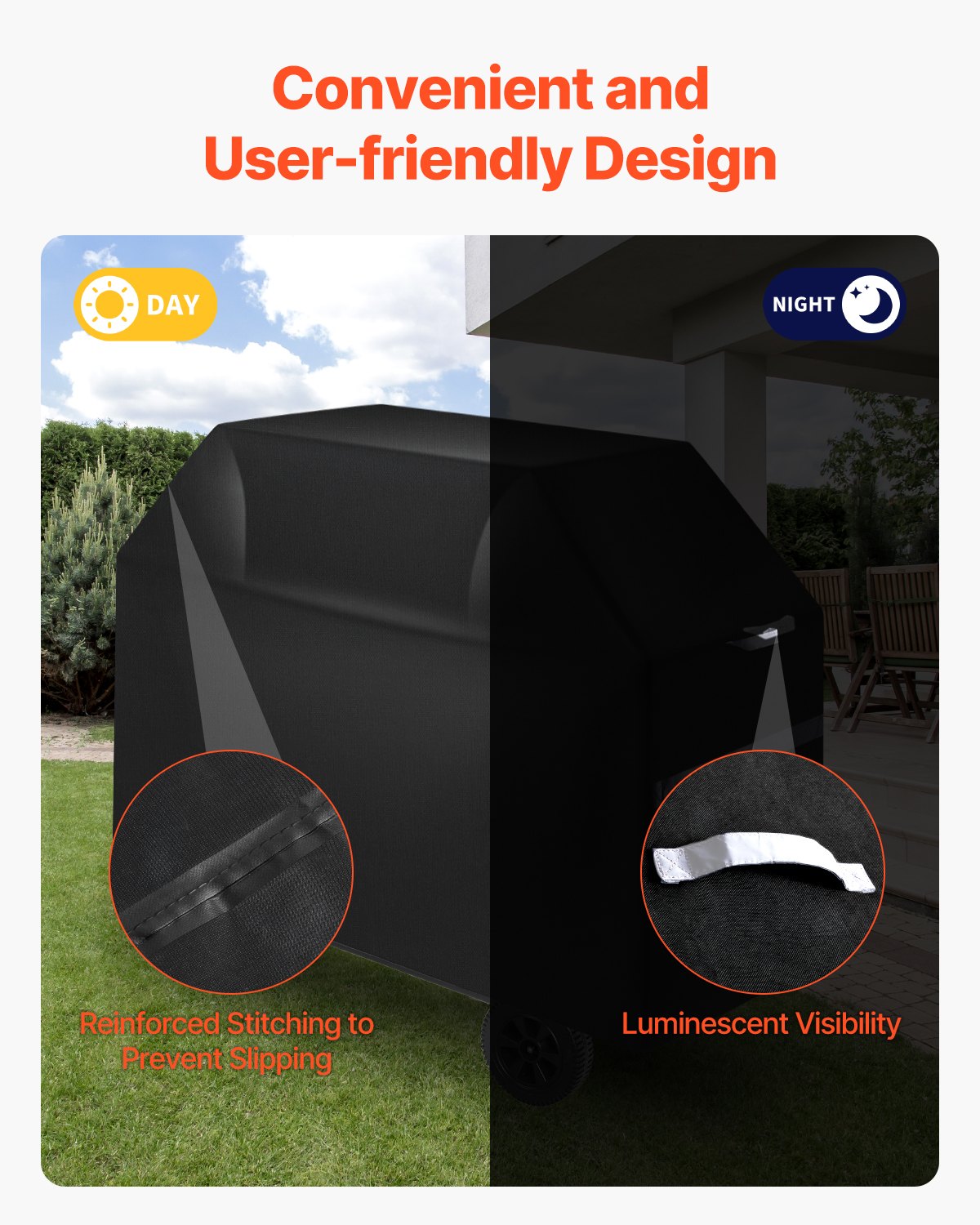 BBQs & Accessories: VEVOR 48 inch Grill Cover Heavy Duty BBQ Gas Grill Cover Outdoor Waterproof