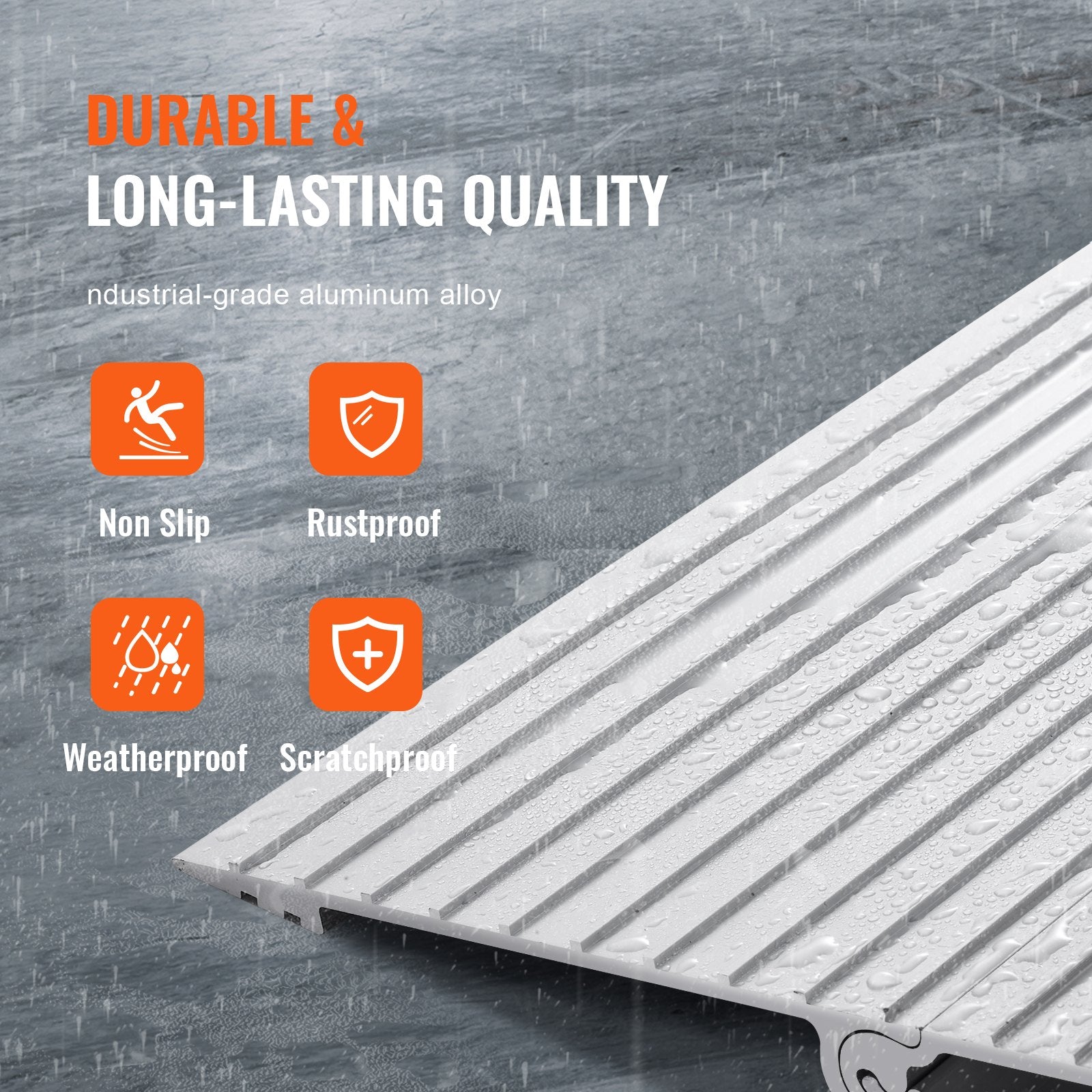 Other Hampers: VEVOR Door Threshold Ramp, 1" Rise, 800 lbs Load Capacity, Door Ramp for Wheelchairs, Aluminum Threshold Ramp for Doorways, Adjustable Modular Threshold Ramp for Wheelchairs, Scooters, Power Chairs