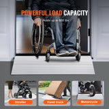 Other Hampers: VEVOR Door Threshold Ramp, 2" Rise, 800 lbs Load Capacity, Door Ramp for Wheelchairs, Aluminum Threshold Ramp for Doorways, Adjustable Modular Threshold Ramp for Wheelchairs, Scooters, Power Chairs