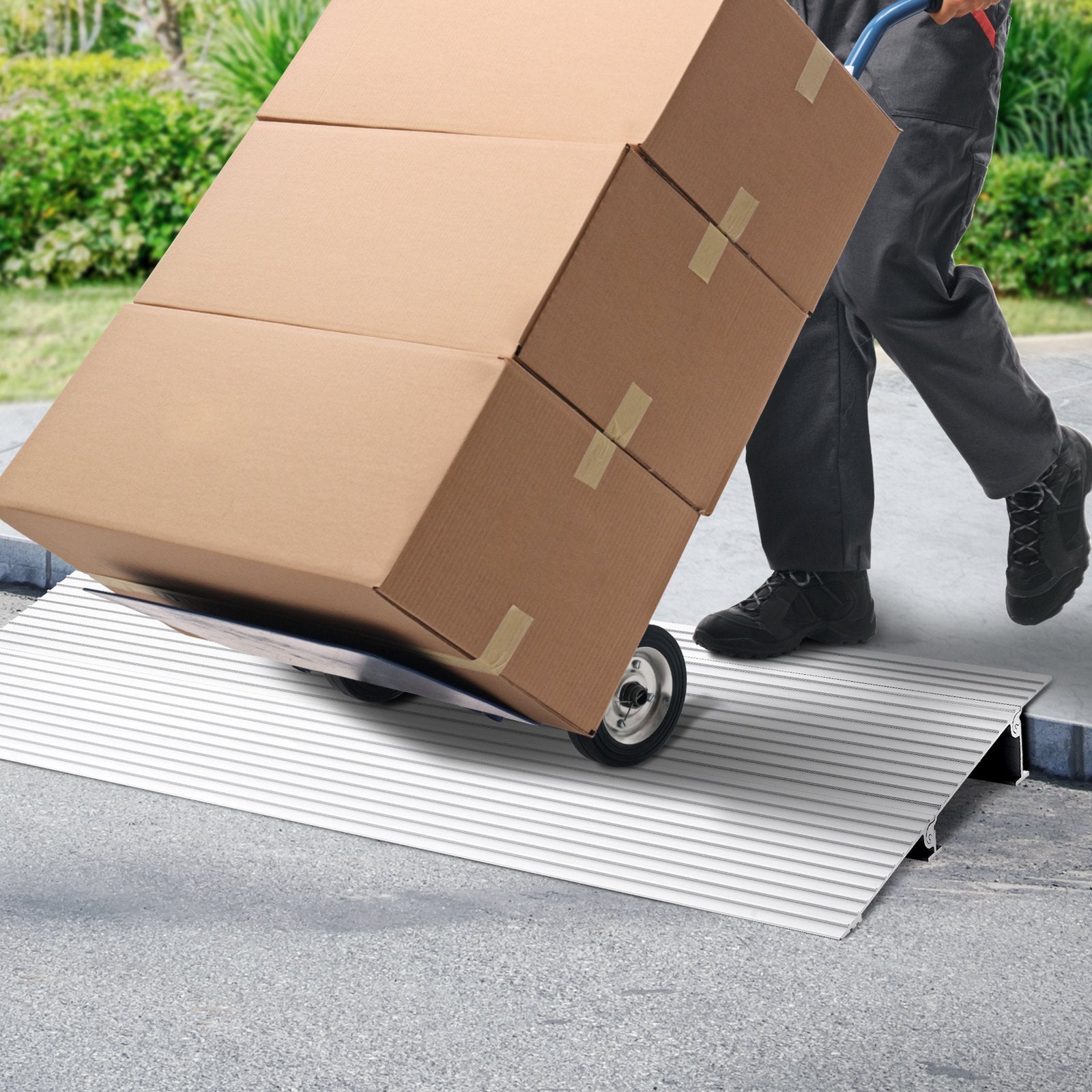 Other Hampers: VEVOR Door Threshold Ramp, 2" Rise, 800 lbs Load Capacity, Door Ramp for Wheelchairs, Aluminum Threshold Ramp for Doorways, Adjustable Modular Threshold Ramp for Wheelchairs, Scooters, Power Chairs