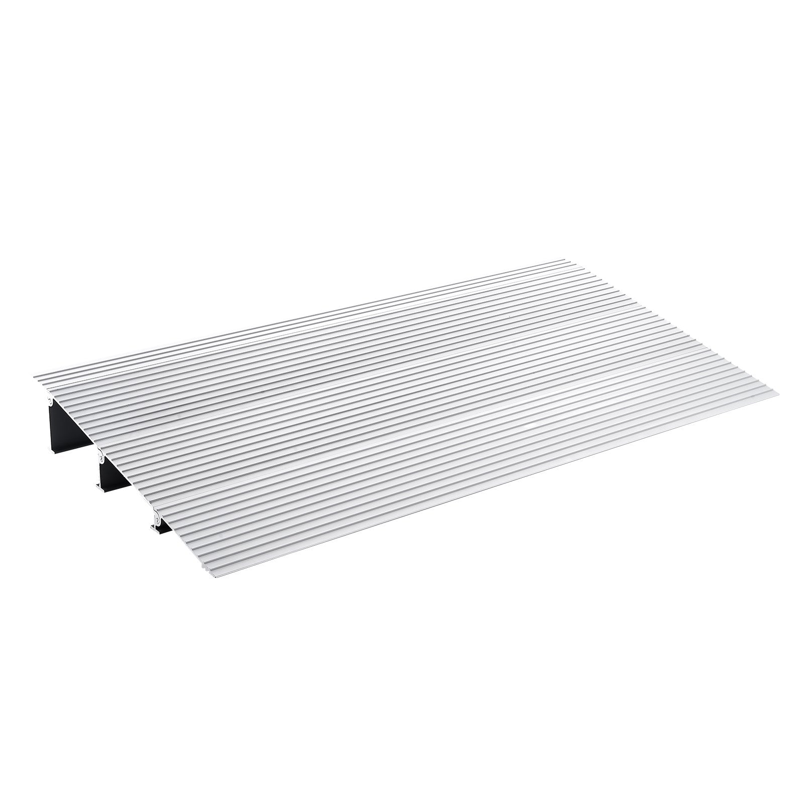 Door Threshold Ramp, 3" Rise, 800 lbs Load Capacity, Door Ramp for Wheelchairs, Aluminum Threshold Ramp for Doorways, Adjustable Modular Threshold Ramp for Wheelchairs, Scooters, Power Chairs