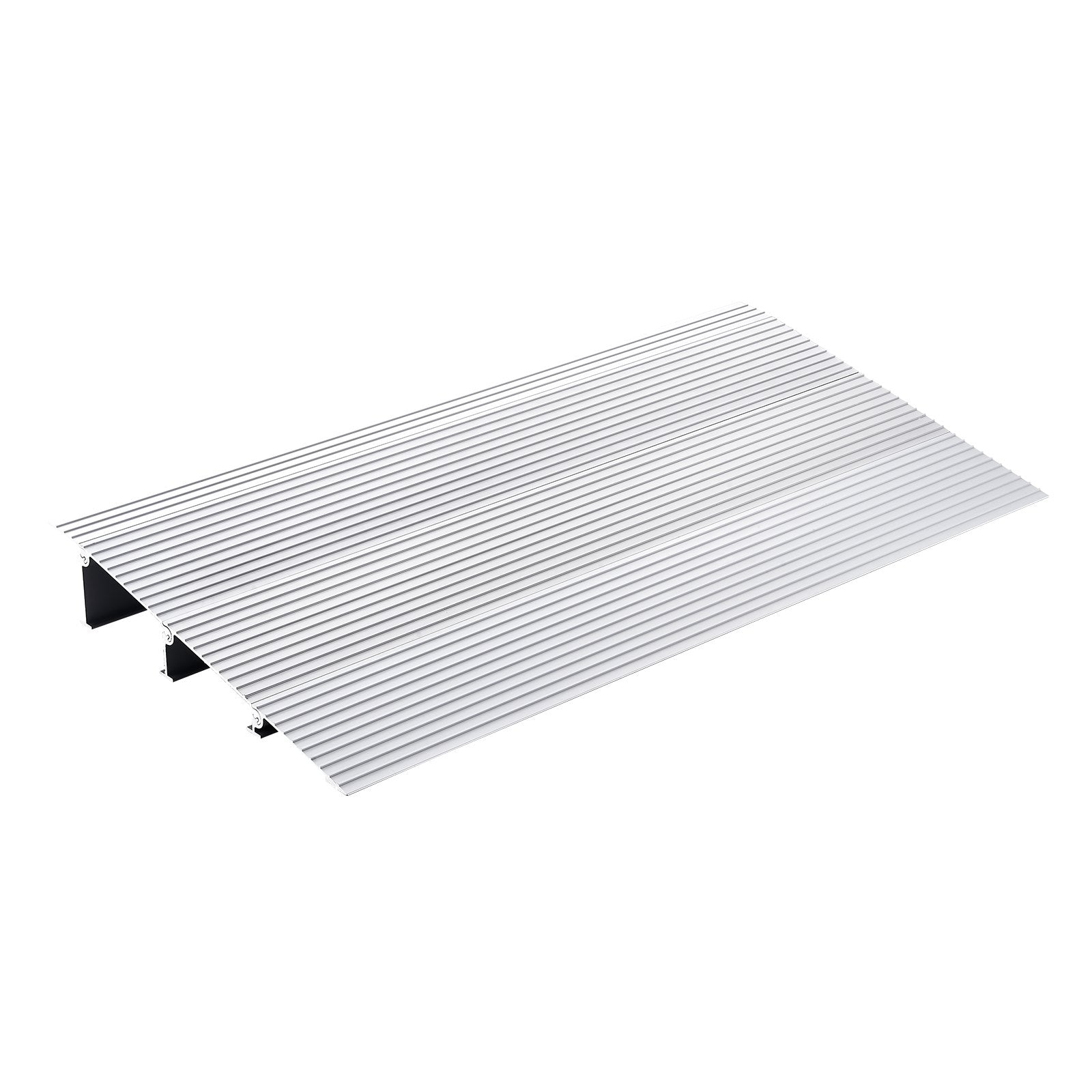 Door Threshold Ramp, 3" Rise, 800 lbs Load Capacity, Door Ramp for Wheelchairs, Aluminum Threshold Ramp for Doorways, Adjustable Modular Threshold Ramp for Wheelchairs, Scooters, Power Chairs