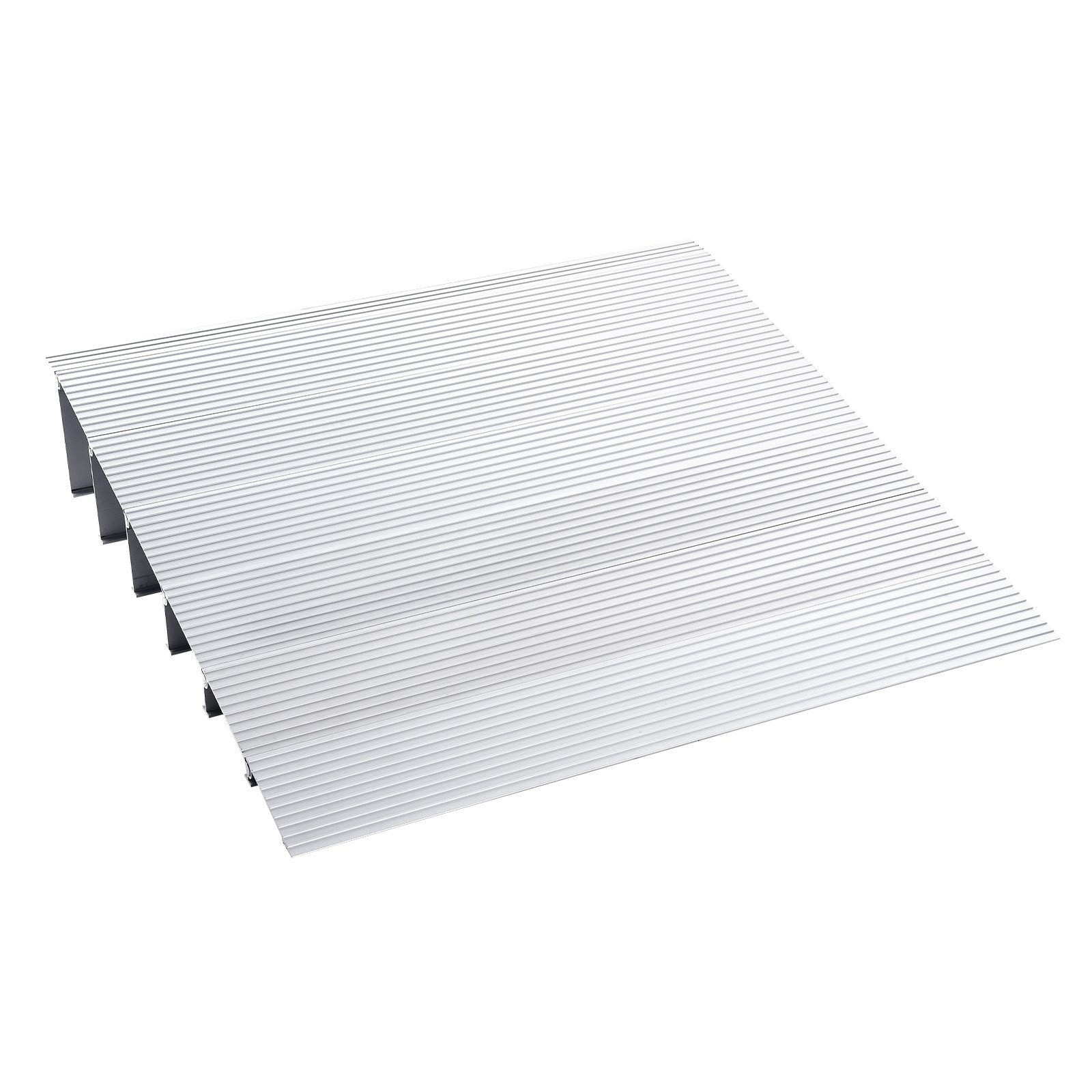 Door Threshold Ramp, 6" Rise, 800 lbs Load Capacity, Door Ramp for Wheelchairs, Aluminum Threshold Ramp for Doorways, Adjustable Modular Threshold Ramp for Wheelchairs, Scooters, Power Chairs