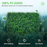 Caravan Accessories: VEVOR 12PCS 10x10 inch Artificial Boxwood Panels, Boxwood Hedge Wall Mat,Artificial Grass Backdrop Wall, Privacy Hedge Screen UV Protected for Outdoor Indoor Garden Fence Backyard