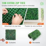 Caravan Accessories: VEVOR 12PCS 10x10 inch Artificial Boxwood Panels, Boxwood Hedge Wall Mat,Artificial Grass Backdrop Wall, Privacy Hedge Screen UV Protected for Outdoor Indoor Garden Fence Backyard