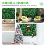 Caravan Accessories: VEVOR 12PCS 10x10 inch Artificial Boxwood Panels, Boxwood Hedge Wall Mat,Artificial Grass Backdrop Wall, Privacy Hedge Screen UV Protected for Outdoor Indoor Garden Fence Backyard