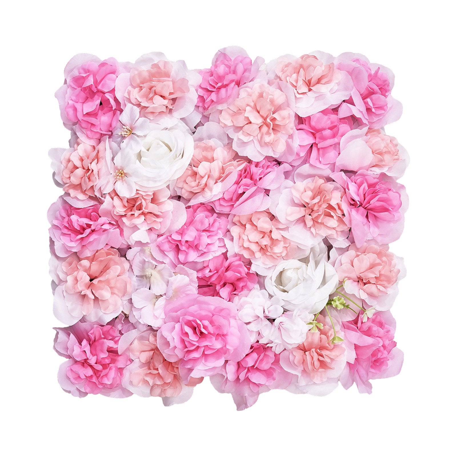Canopies & Gazebos: VEVOR 3D Flower Wall Panel, 12 PCS 15 x 15 inch, Artificial Floral Wall Background Mesh Backing Mat,Seamless Design&Easy Installation for Wedding Valentines Day Home Baby Party Backdrop Decor,Pink