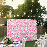 Canopies & Gazebos: VEVOR 3D Flower Wall Panel, 12 PCS 15 x 15 inch, Artificial Floral Wall Background Mesh Backing Mat,Seamless Design&Easy Installation for Wedding Valentines Day Home Baby Party Backdrop Decor,Pink