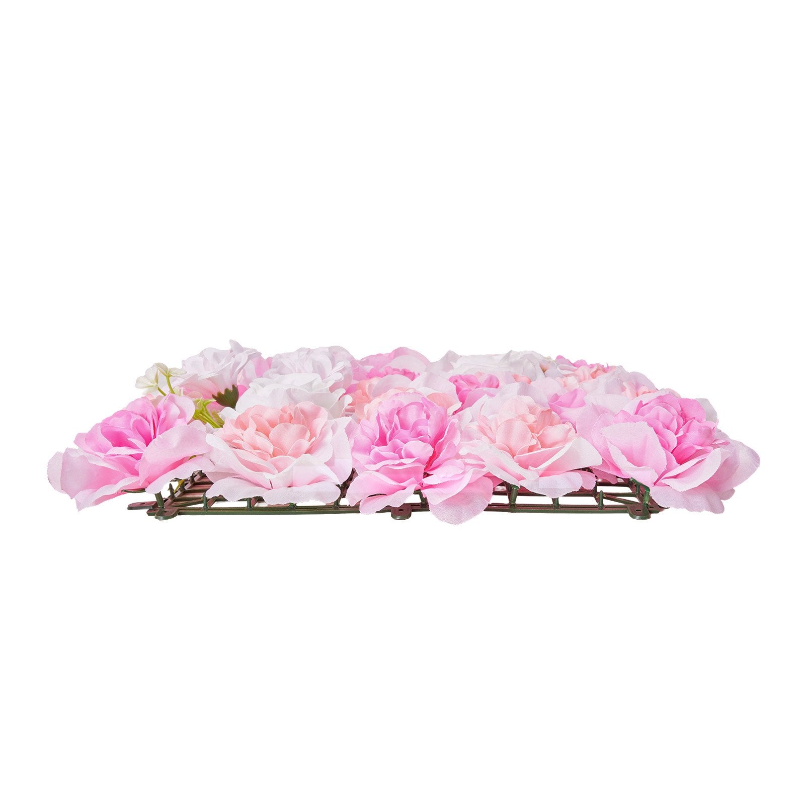 Canopies & Gazebos: VEVOR 3D Flower Wall Panel, 12 PCS 15 x 15 inch, Artificial Floral Wall Background Mesh Backing Mat,Seamless Design&Easy Installation for Wedding Valentines Day Home Baby Party Backdrop Decor,Pink