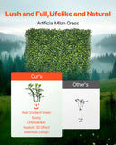 Artificial Wall Plants: VEVOR Artificial Grass Wall Panels, 40 x 120 inch, Milan Grass Greenery Boxwood Panel for Indoor Outdoor Green Decor & Ivy Fence Covering, Privacy Backdrop Wall Hedge Screen for Garden