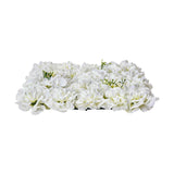 Canopies & Gazebos: VEVOR 3D Flower Wall Panel, 24 PCS 15 x 15 inch, Artificial Floral Wall Background Mesh Backing Mat,Seamless Design&Easy Installation for Wedding Valentines Day Home Baby Party Backdrop Decor,White