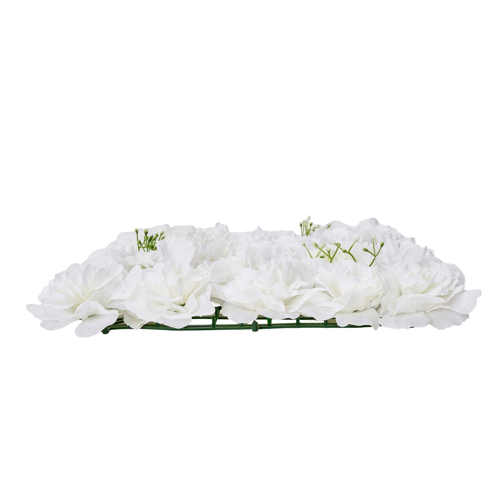 Canopies & Gazebos: VEVOR 3D Flower Wall Panel, 24 PCS 15 x 15 inch, Artificial Floral Wall Background Mesh Backing Mat,Seamless Design&Easy Installation for Wedding Valentines Day Home Baby Party Backdrop Decor,White