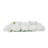 Canopies & Gazebos: VEVOR 3D Flower Wall Panel, 24 PCS 15 x 15 inch, Artificial Floral Wall Background Mesh Backing Mat,Seamless Design&Easy Installation for Wedding Valentines Day Home Baby Party Backdrop Decor,White