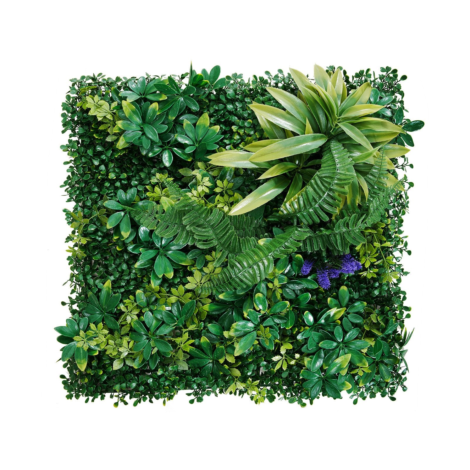 Artificial Grass Wall Panels, 8 PCS 20 x 20 inch, 3D Combination Greenery Boxwood Panel for Indoor Outdoor Green Decor & Ivy Fence Covering, Privacy Backdrop Wall Hedge Screen for Garden