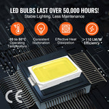 Night Lights & Ambient Lighting: VEVOR Hexagon Garage Lights 86400LM 5 Grid Honeycomb LED Shop Ceiling Light