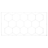 Night Lights & Ambient Lighting: VEVOR Hexagon Garage Lights 86400LM 5 Grid Honeycomb LED Shop Ceiling Light