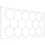 Night Lights & Ambient Lighting: VEVOR Hexagon Garage Lights 86400LM 5 Grid Honeycomb LED Shop Ceiling Light