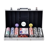 Card Games: VEVOR Poker Chip Set, 300-Piece Poker Set, Complete Poker Playing Game Set with Aluminum Carrying  Case, 11.5 Gram Casino Chips, Cards, Buttons and Dices, for Texas Hold'em, Blackjack, Gambling