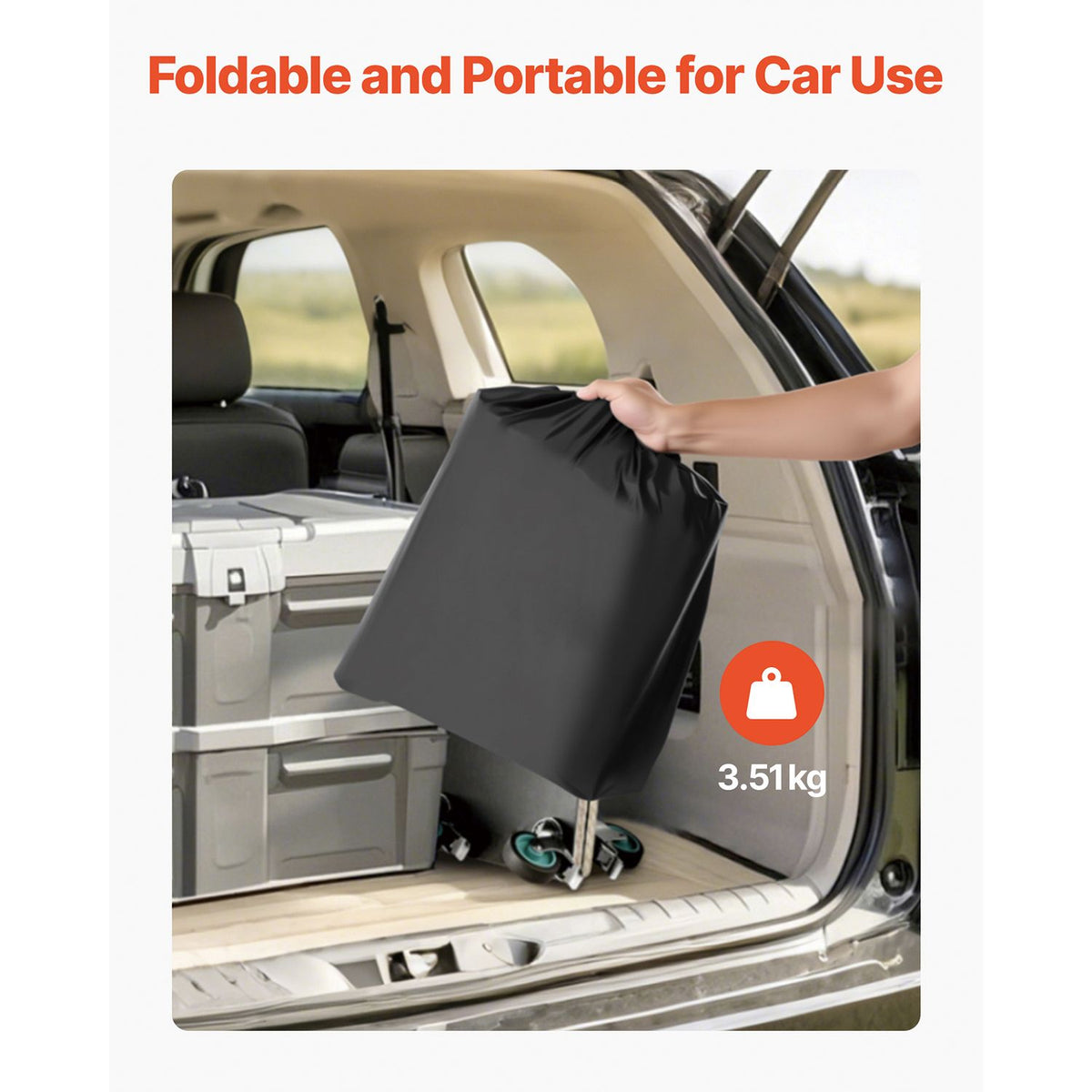 Hitch Cargo Carrier Bag, Waterproof 840D PVC, 152 x 61 x 62 cm (20 Cubic Feet), Heavy Duty Cargo Bag for Truck Bed Storage with 6 Reinforced Straps, Suitable for Car SUV Vans Hitch Basket
