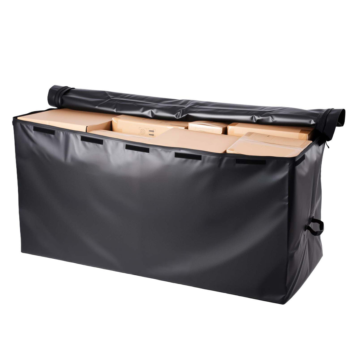 Hitch Cargo Carrier Bag, Waterproof 840D PVC, 152 x 61 x 77.8 cm (25 Cubic Feet), Heavy Duty Cargo Bag for Truck Bed Storage with Reinforced Straps, Suitable for Car SUV Vans Hitch Basket
