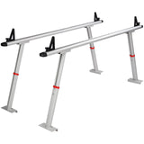 Kitchen & Bathroom DIY: VEVOR Truck Rack, 363lbs Capacity, 19-34in Adjustable Height, Aluminum Ladder Rack for Truck with 8 Non-Drilling C-clamps, Heavy Duty Truck Bed Rack Two-Bar Set for Kayak, Surfboard, Lumber, Ladder