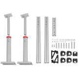 Kitchen & Bathroom DIY: VEVOR Truck Rack, 363lbs Capacity, 19-34in Adjustable Height, Aluminum Ladder Rack for Truck with 8 Non-Drilling C-clamps, Heavy Duty Truck Bed Rack Two-Bar Set for Kayak, Surfboard, Lumber, Ladder