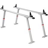 Kitchen & Bathroom DIY: VEVOR Truck Rack, 363lbs Capacity, 19-34in Adjustable Height, Aluminum Ladder Rack for Truck with 8 Non-Drilling C-clamps, Heavy Duty Truck Bed Rack Two-Bar Set for Kayak, Surfboard, Lumber, Ladder