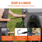 Bath Mats & Rugs: VEVOR Truck Bed Tent, 5.5'-6' Pickup Truck Tent with Rain Layer and Carry Bag, Waterproof PU2000mm Double Layer Truck Tent for Camping, Accommodate 2-3 Person, for Camping Traveling Outdoor Activities