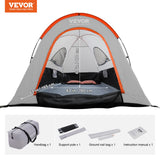Bath Mats & Rugs: VEVOR Truck Bed Tent, 5.5'-6' Pickup Truck Tent with Rain Layer and Carry Bag, Waterproof PU2000mm Double Layer Truck Tent for Camping, Accommodate 2-3 Person, for Camping Traveling Outdoor Activities